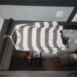 Striped Gray and White Shirt